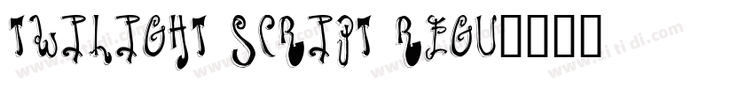 Twilight Script Regu字体转换